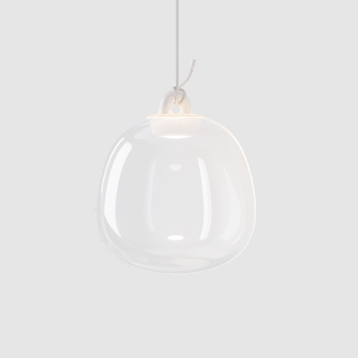 Suspension Oblo' small - Lodes - Finition Clear Transparente