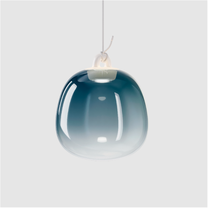 Suspension Oblo' small - Lodes - Finition Azure Steel