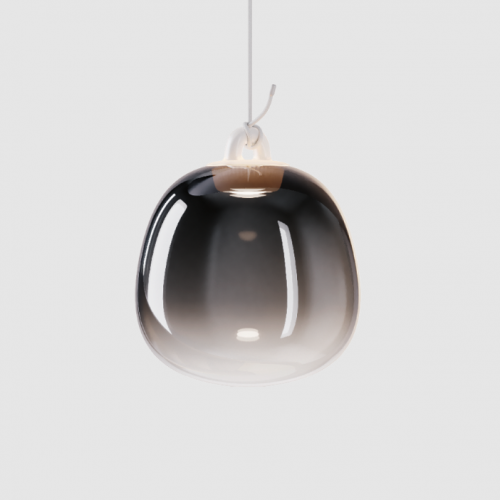 Suspension Oblo' small - Lodes - Finition Glossy Smoke