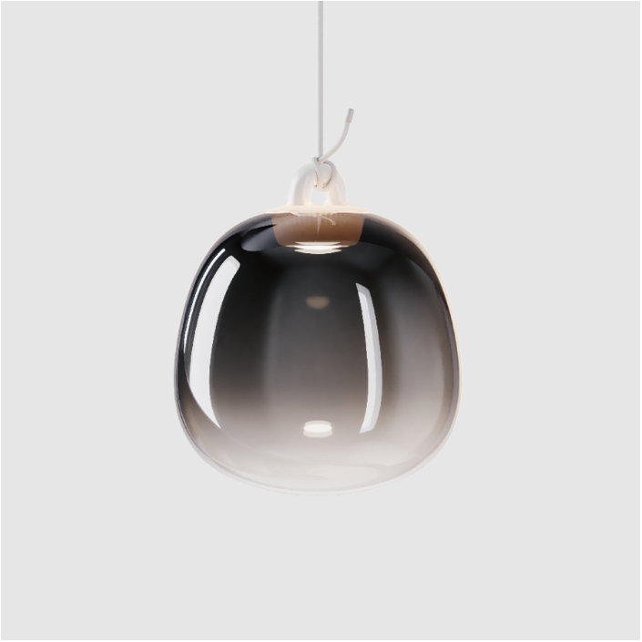 Suspension Oblo' small - Lodes - Finition Glossy Smoke