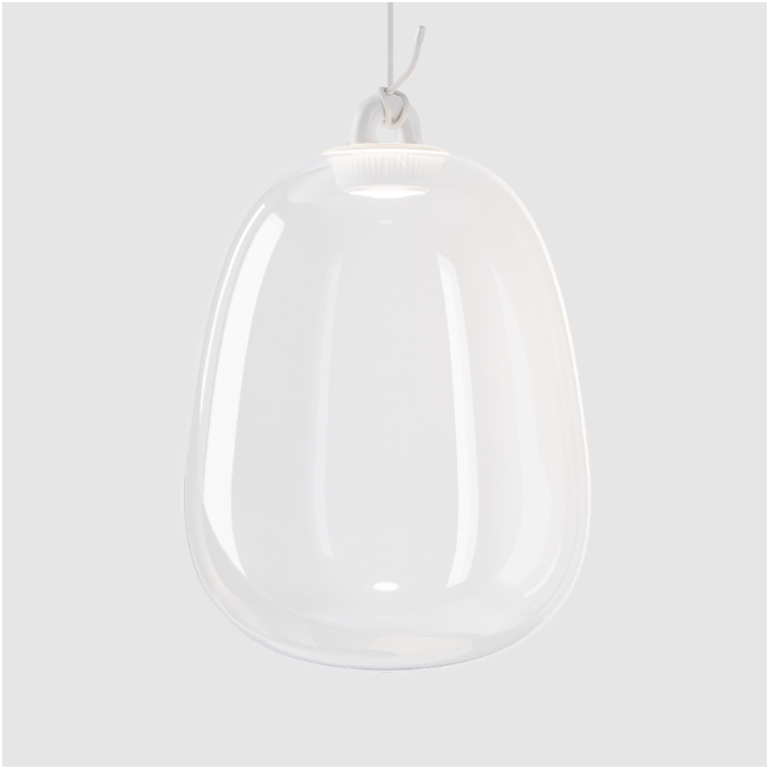 Suspension Oblo' large - Lodes - Finition Clear transparente