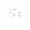 Suspension Oblo' - Lodes - Schéma Dimensions Médium