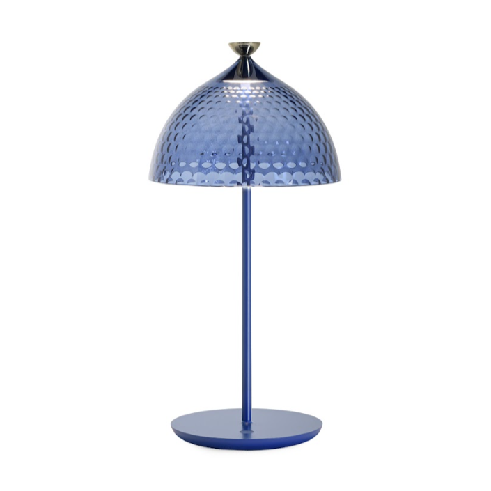 Lampe à poser Pumo - Kartell - Finition Bleu Ciel / Bleu