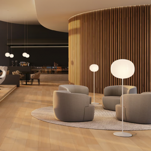 Lampadaire Volum - Lodes - Finition Glossy White
