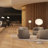 Lampadaire Volum - Lodes - Finition Glossy White