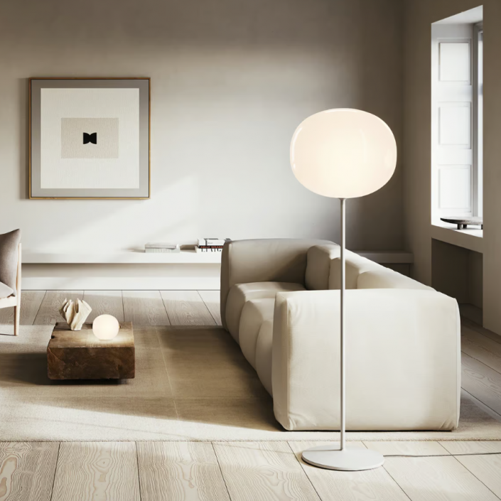 Lampadaire Volum - Lodes - Finition Glossy White