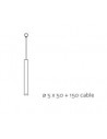 Suspension Tubo Led 1 plan Fontana Arte 