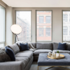 Lampadaire Superloon noir de flos