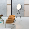 Lampadaire Superloon noir de flos