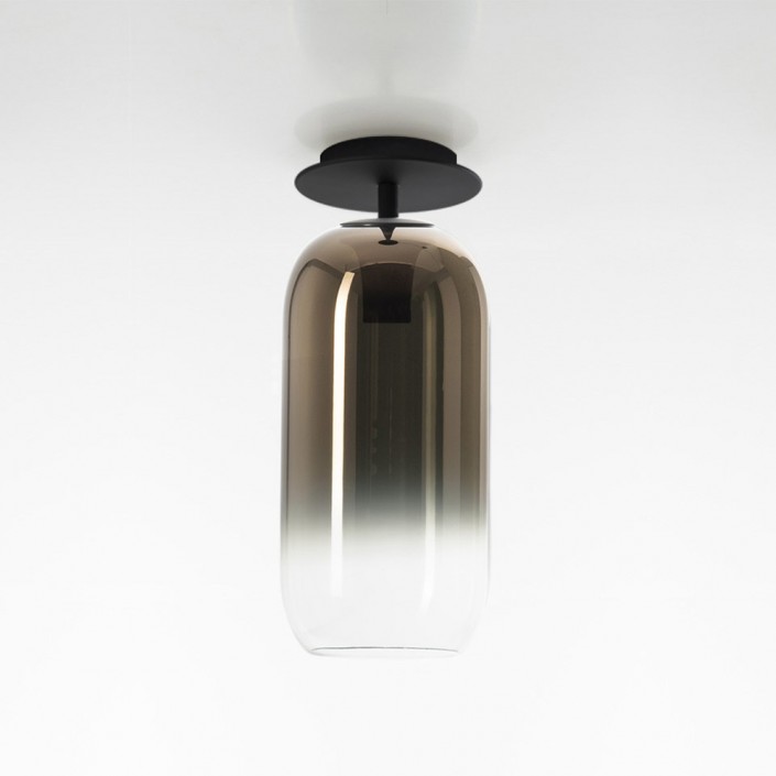Plafonnier Gople - Noir/Bronze - Verre soufflé - Artemide - Valentedesign.com