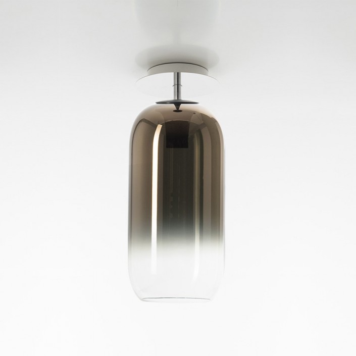 Plafonnier Gople - Bronze - Verre soufflé - Artemide - Valentedesign.com