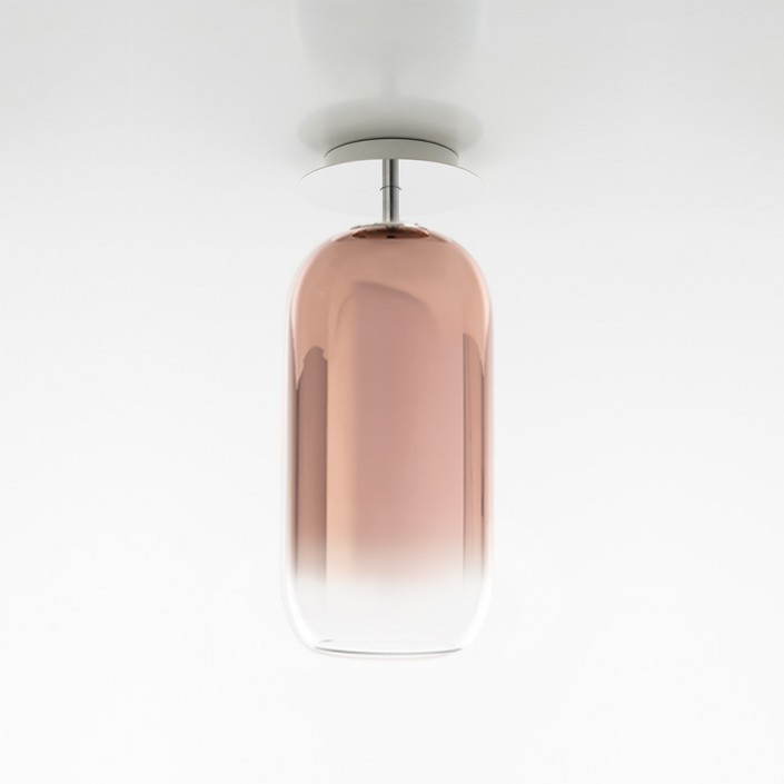 Plafonnier Gople - Cuivre - Verre soufflé - Artemide - Valentedesign.com