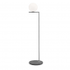 Lampadaire IC F outdoor structure acier / pied pied lave travertin impérial Flos Valente Design