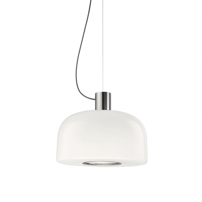Suspension Bellhop Glass S2 - Flos - Finition Bright Aluminium