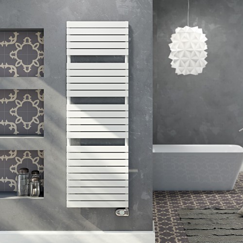 Sèche serviettes électrique Dory 1200W en finition blanche