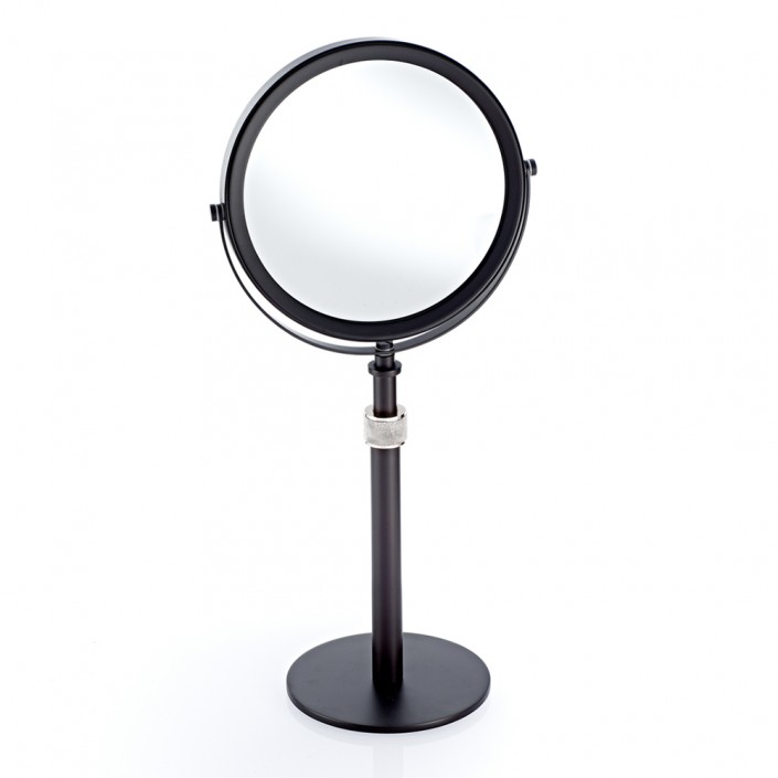 Miroir grossissant Club SP 13/V - Chrome / noir mat - Decor Walther - Valentedesign.com