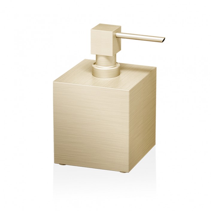 Distributeur de savon liquide à poser CUBE DW 475 - or mat - Decor Walther - Valentedesign.com