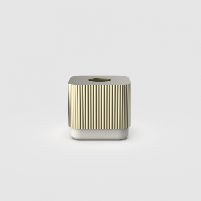 Boîte à mouchoirs OF.LINE KBQ - Decor Walther - Finition Champagne Shell