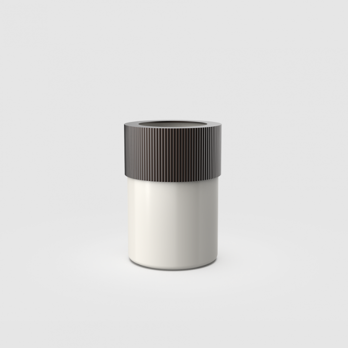 Corbeille à papiers OF.LINE BEOD - Decor Walther - Finition Mocca Shell