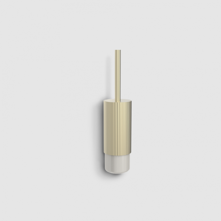 Set de porte-brosse mural OF.LINE WBG - Decor Walther - Finition Champagne Shell