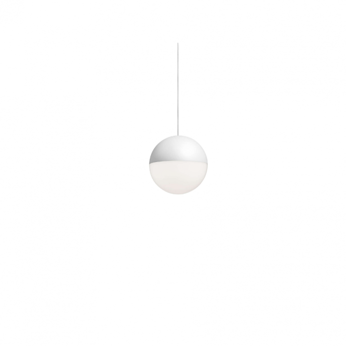 Suspension String Light Sphere Head 2 têtes - Flos - Finition blanc