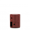 Meuble Componibili Classic 2 Portes - Finition Bordeaux - Kartell