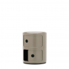 Meuble Componibili Classic 2 Portes - Finition Dove Gray - Kartell
