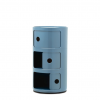 Meuble Componibili Classic 3 Portes - Finition Bleu Clair - Kartell