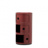 Meuble Componibili Classic 3 Portes - Finition bordeaux - kartell