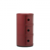Meuble Componibili Classic 3 Portes - Finition Bordeaux - kartell