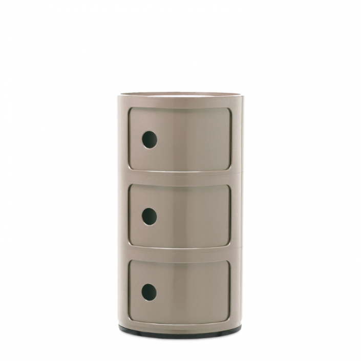 Meuble Componibili Classic 3 Portes - Finition dove gray - kartell