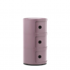 meuble componibili classic 3 portes - finition mauve - kartell
