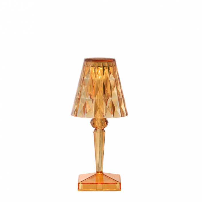 Lampe Battery sans fil New colors - Kartell - Finition Orange pastel