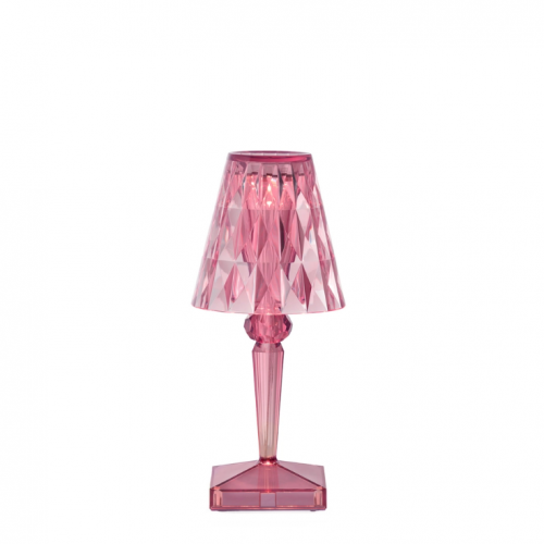 Lampe Battery sans fil New colors - Kartell - Finition Rose pastel