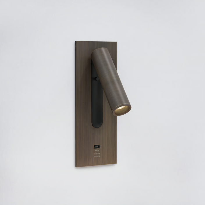 Applique liseuse Fuse USB C - Astro - Finition Bronze