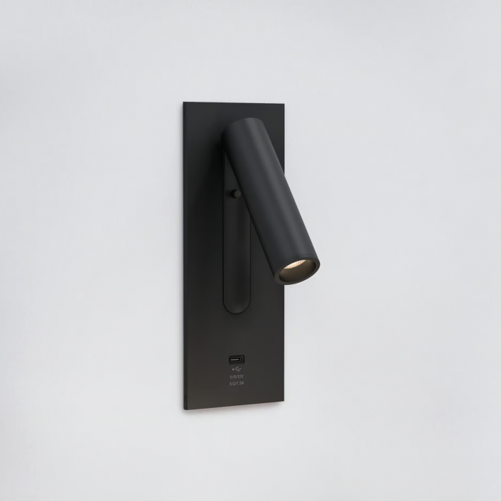 Applique liseuse Fuse USB C - Astro - Finition Noir mat