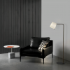 Lampadaire Mitsu Floor - Finition Bronze - Abat jour tissu Blanc - Astro