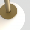 Pendant suspension tacoma - finition laiton - tacoma glass en white opal - astro