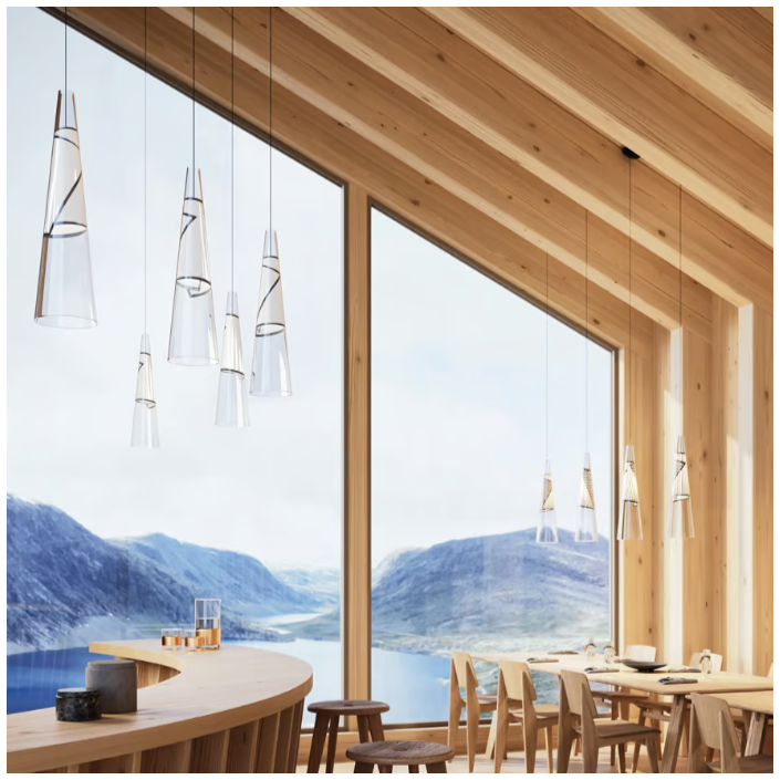 Suspension Cono di Luce - Lodes - finition grise