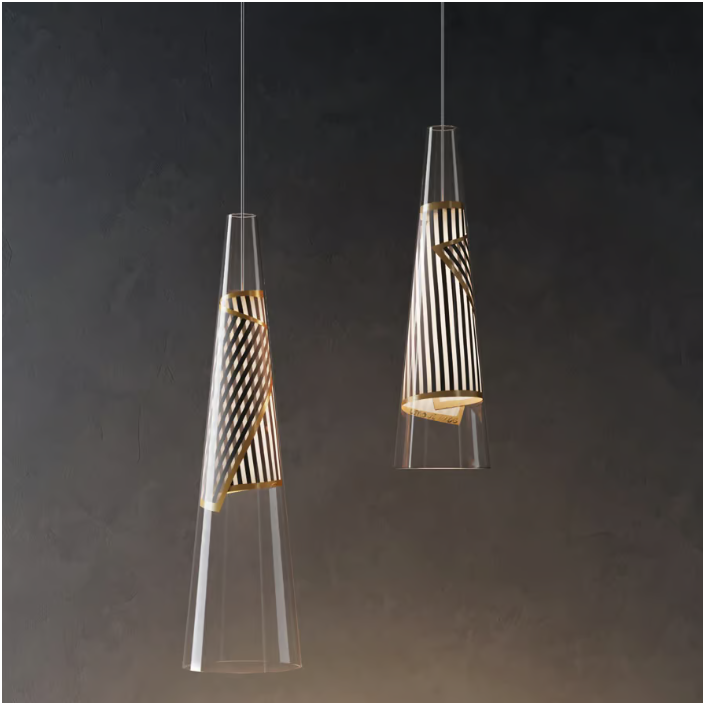 Suspension Cono di Luce - Lodes - finition or