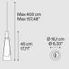 Dimensions suspension Cono di Luce - Lodes - small