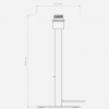 Dimensions lampe de table Beaumont - Astro Lighting