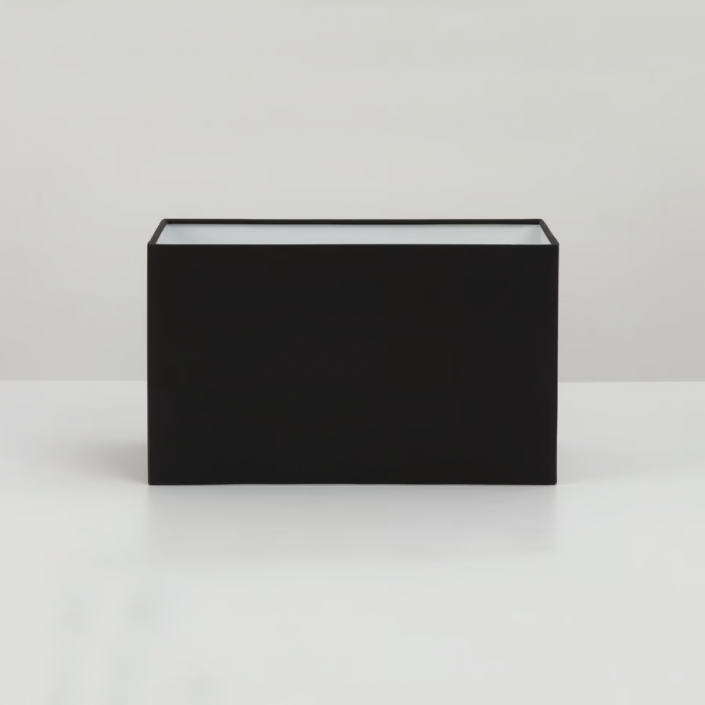 Abat-jour rectangle 285 - astro  lighting - finition tissu noir
