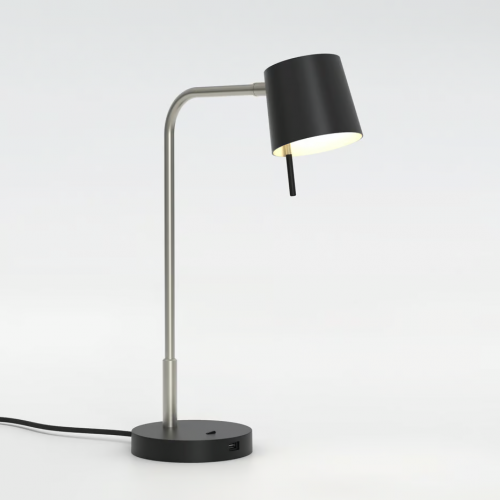 Lampe à poser Miura Desk light USB - Astro lighting - finition nickel mat