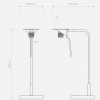 dimensions lampe à poser Mitsu Table light - astro lighting