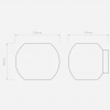 Dimensions applique Luna - Astro lighting