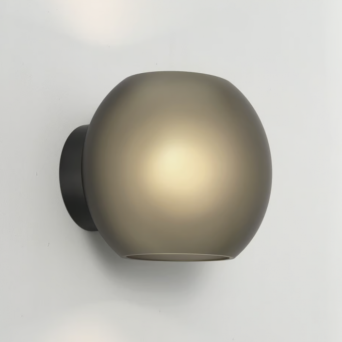 Applique Luna - Astro lighting - finition fumée foncée givrée