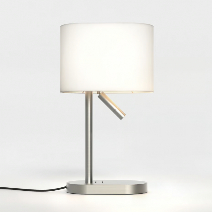 Lampe à poser Venn Table Reader - astro lighting - finition nickel mat