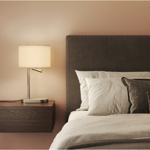 Lampe à poser Venn Table Reader - astro lighting - finition nickel mat