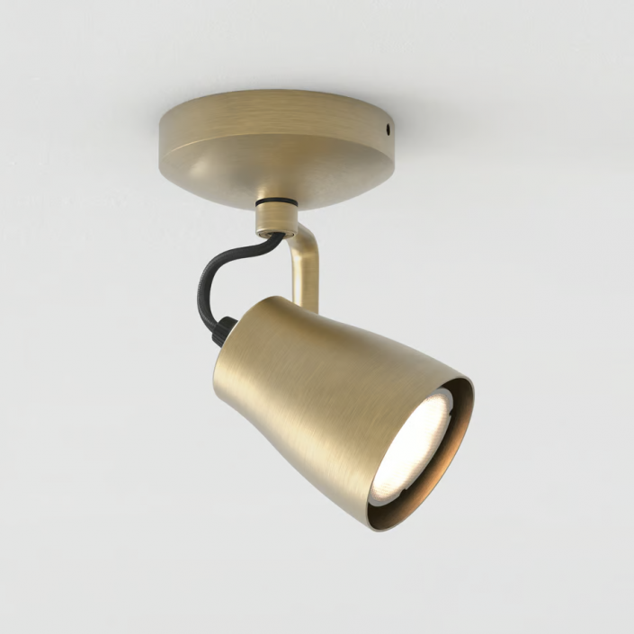 Spot Juno Single - astro  lighting - finition laiton brossé mat